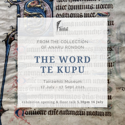 Exhibition opening and floor talk The Word Te Kupu