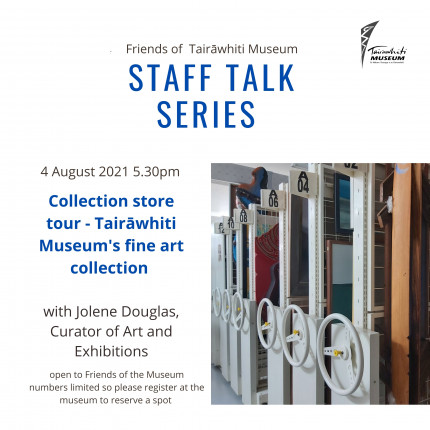 Friends of the Museum staff talk series – Jolene Douglas Curator of Art and Exhibitions